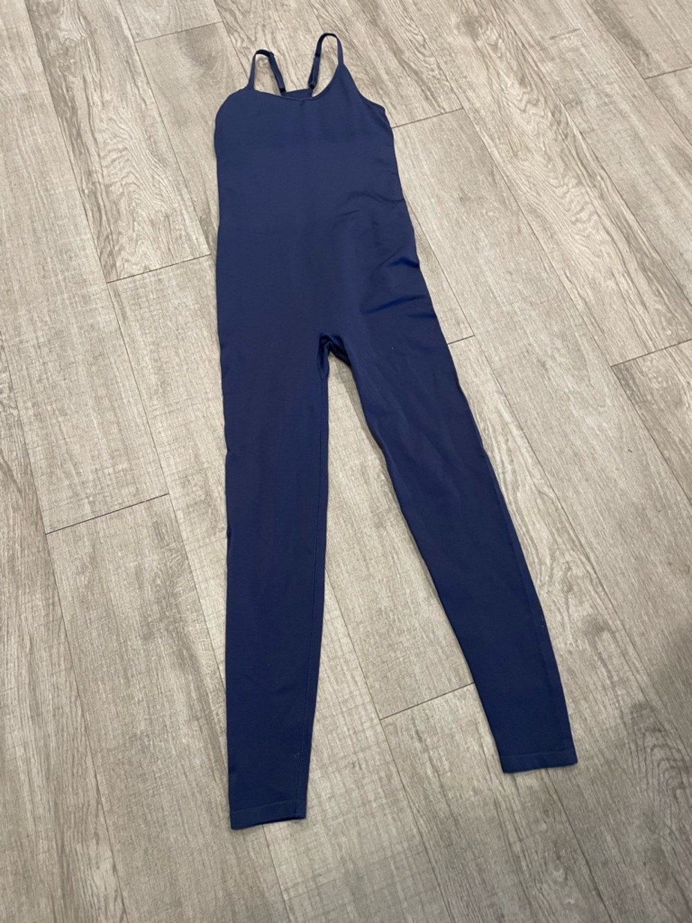 Pink Active Navy Blue One Piece Pull on Athletic long leg bodysuit Shelf bra XS